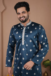 Malai Silk Kurta with Heavy Embroidery & Sequence Work 06
